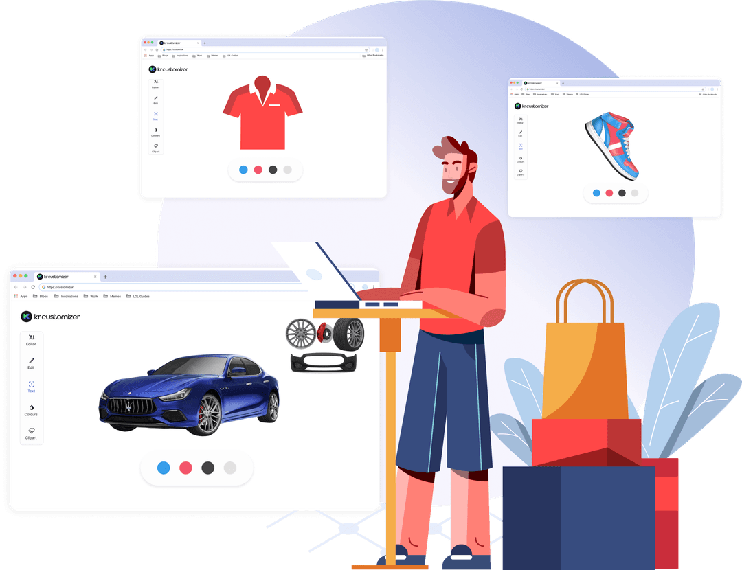 T-shirt product configurator demo